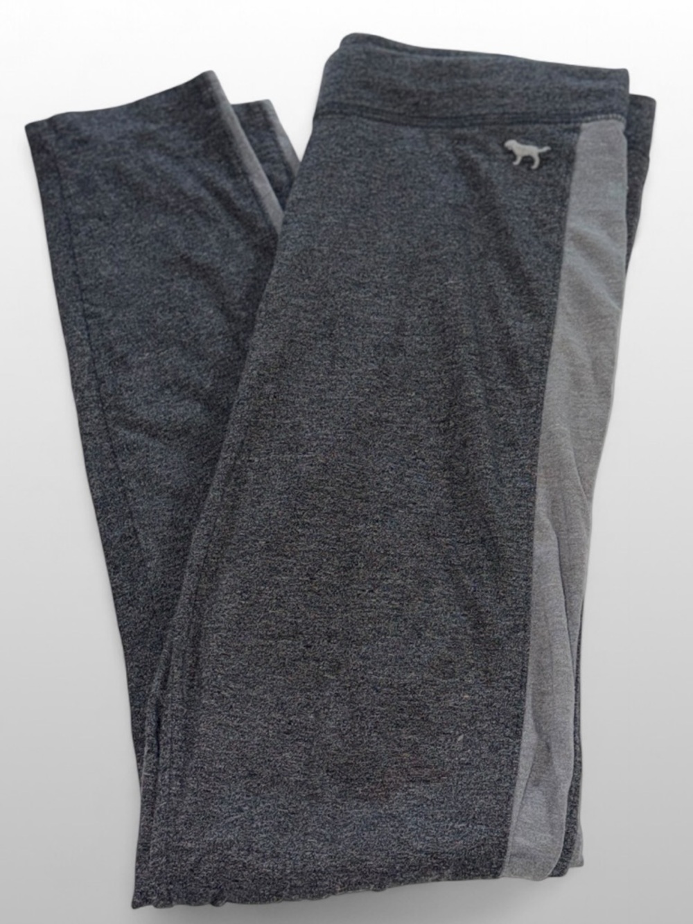 PINK Victoria’s Secret Gray Leggings Medium Side Stripe Stretch Lounge Pants